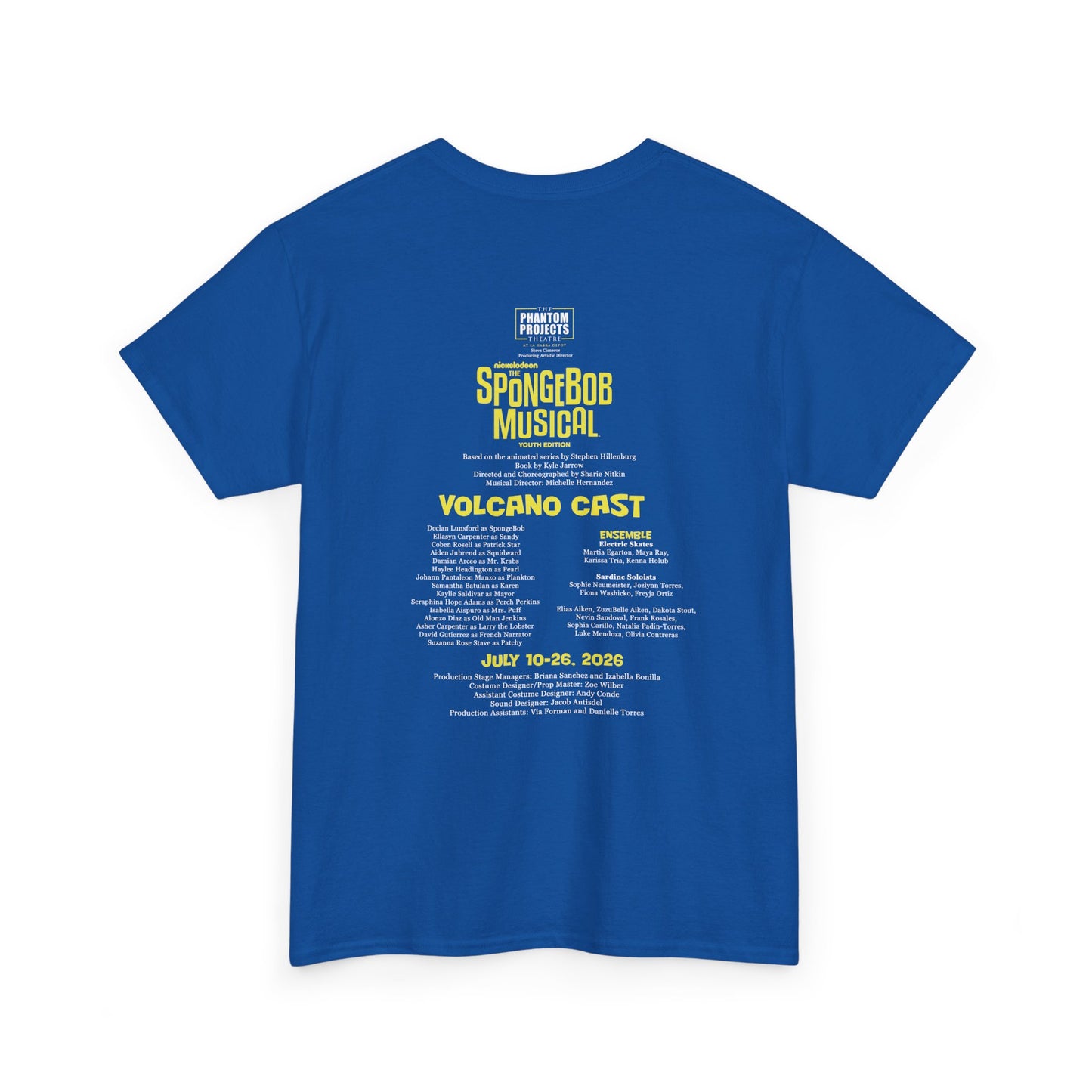Volcano Cast: (Adult Sizes) Cast T-Shirts