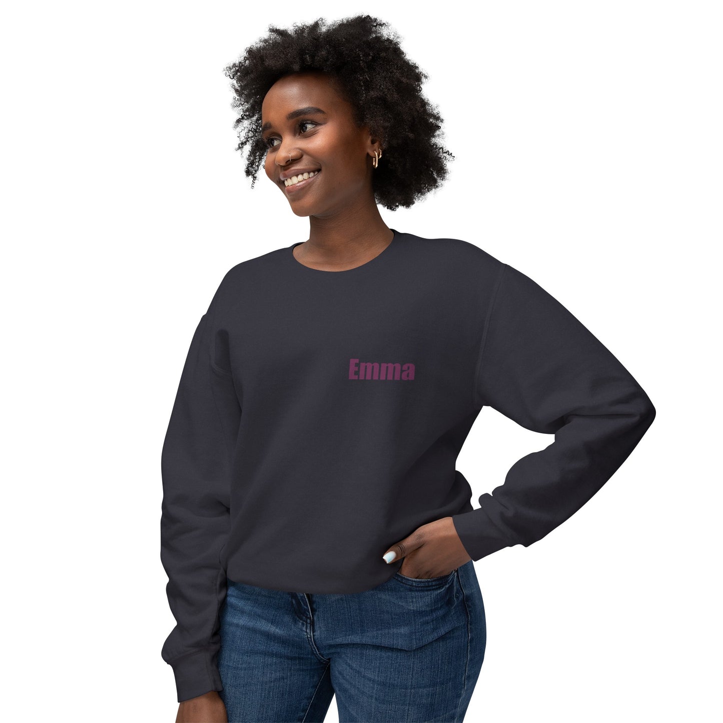 Emma Unisex Lightweight Crewneck Sweatshirt