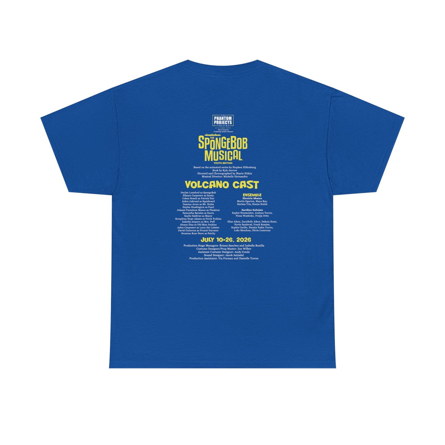 Volcano Cast: (Adult Sizes) Cast T-Shirts