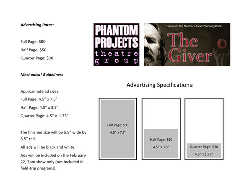 Program Ads - The Giver