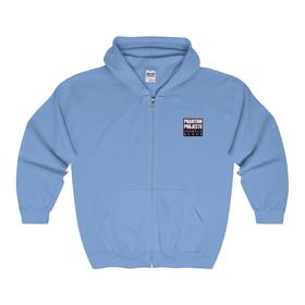 Zip Hooded Sweatshirt (Blue or Purple)