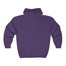 Zip Hooded Sweatshirt (Blue or Purple)